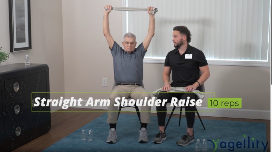 Seated Straight-Arm Shoulder Raise