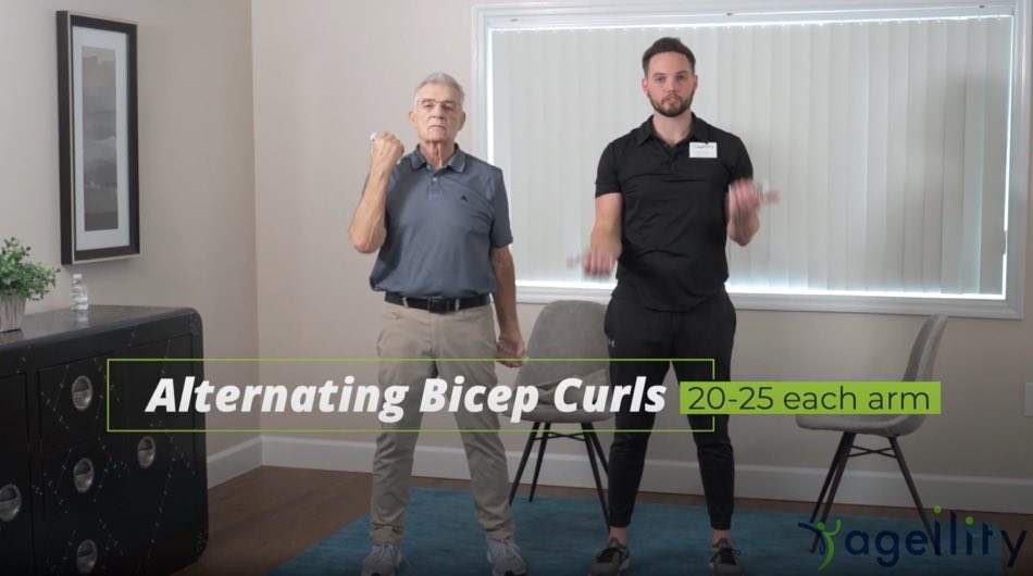 Alternating Bicep Curls