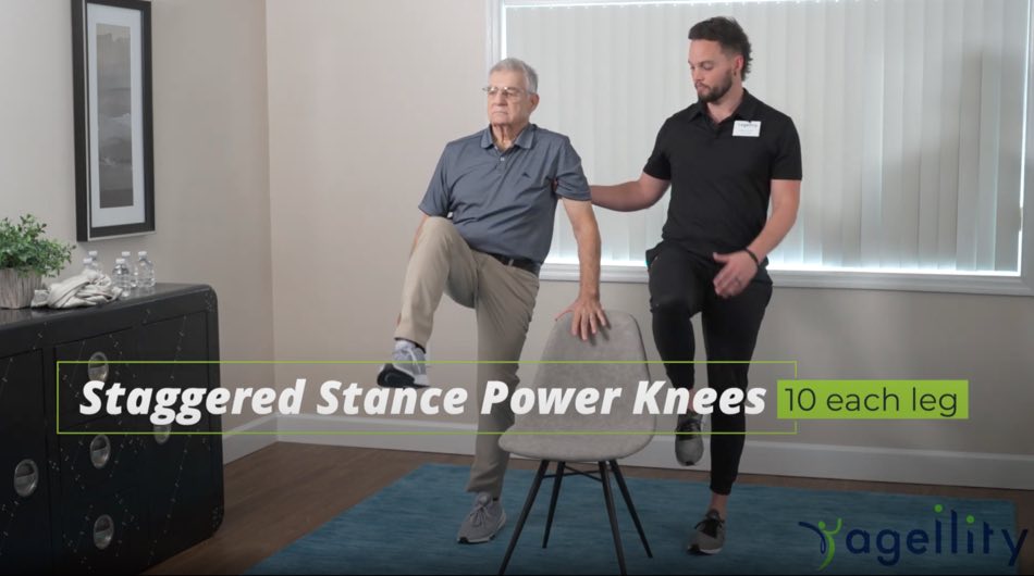 Staggered Stance Power Knees